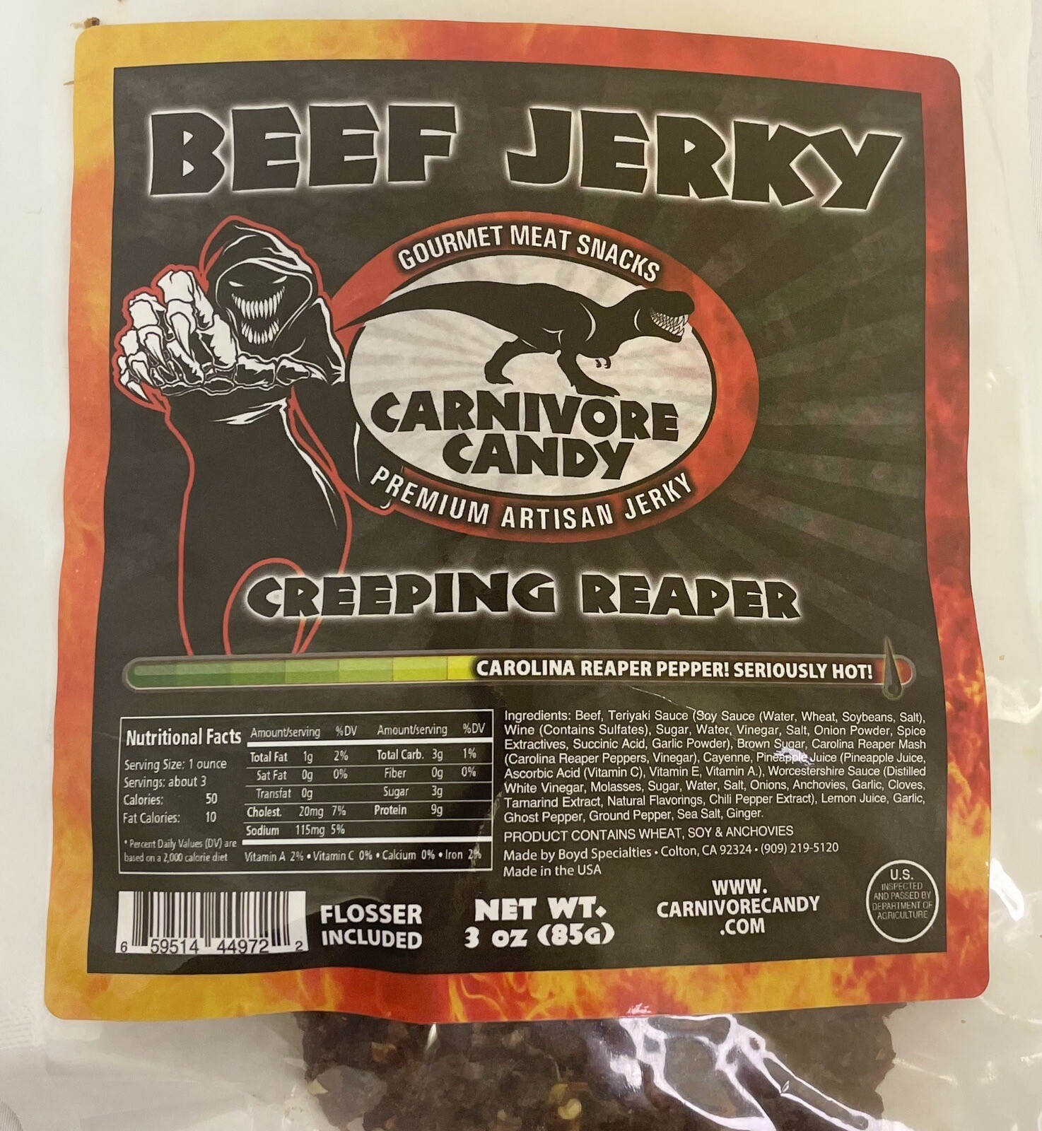 Beef Jerky Bundle of 4 SPICY HOT varieties. Carnivore Candy. Brisket.