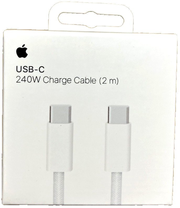 New Apple 2M USB-C to USB-C Charging Cable (White)