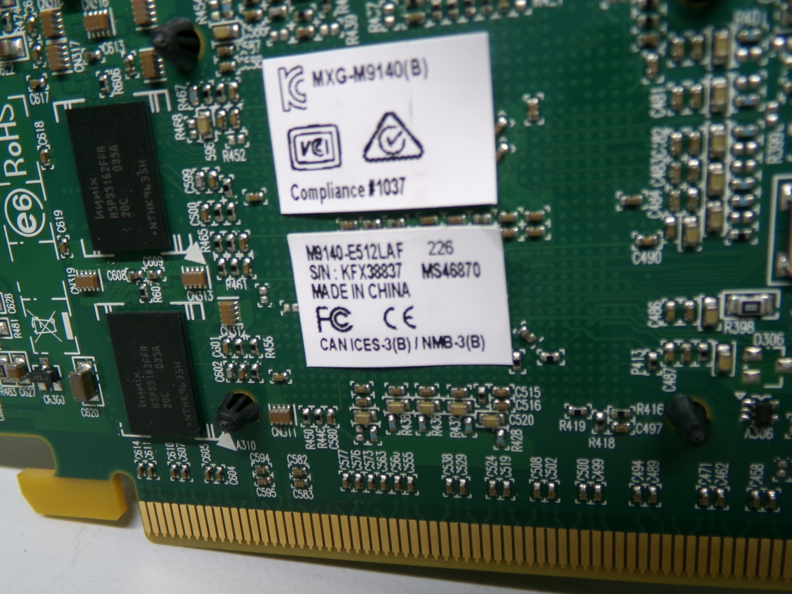 MATROX M9140-E512LAF GRAPHICS CARD
