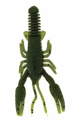 Drop Shot Craw, 3", Green Pumpkin/Blue Flake, 15/Pack