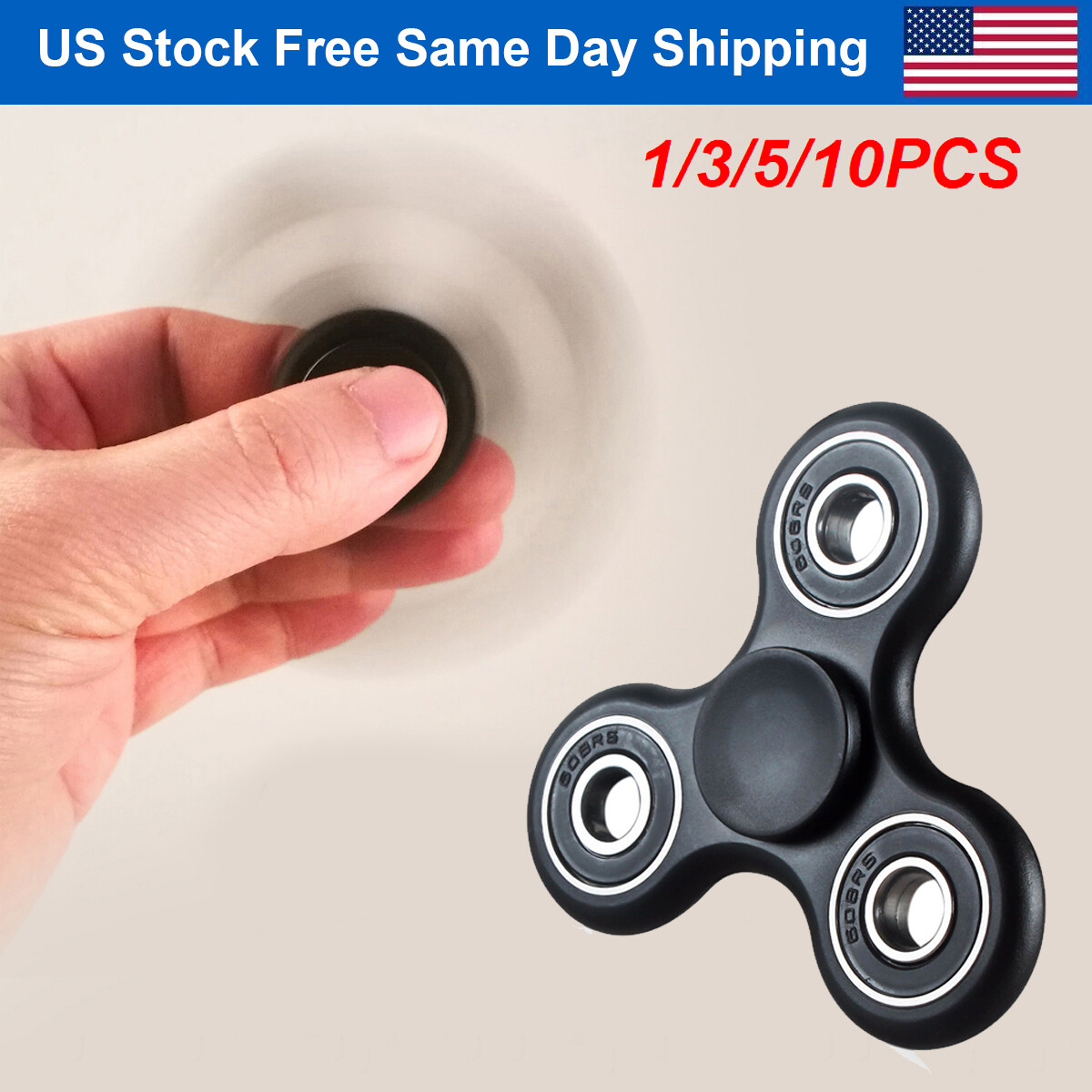 New Tri Fidget Hand Spinner Finger Toy Kids Adult Anxiety Stress Relief Toy Gift