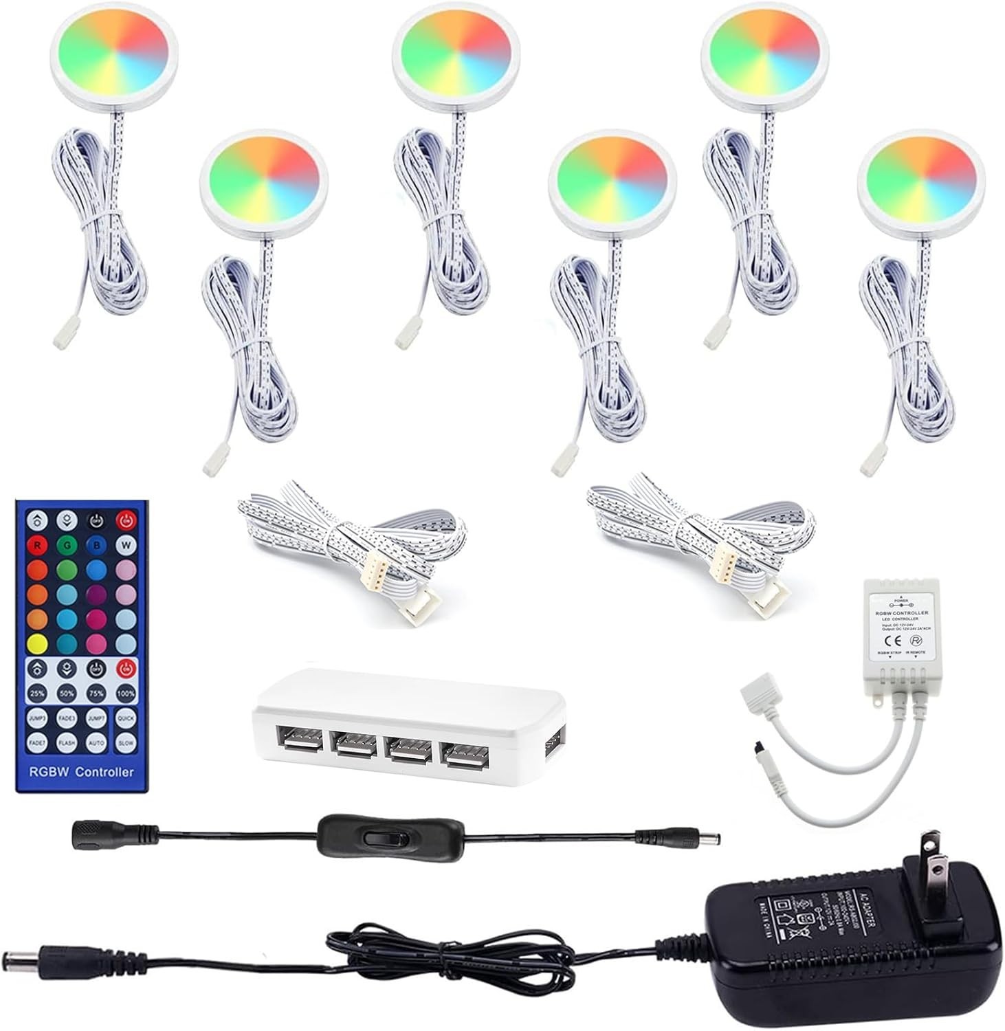 Color Changing Christmas Xmas Decor Under LED Lighting Kit IR Control Multi C...
