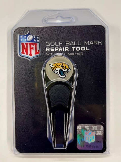 NFL Golf Divot Fixer Repair Tool with Ball Marker - Jacksonville Jaguars