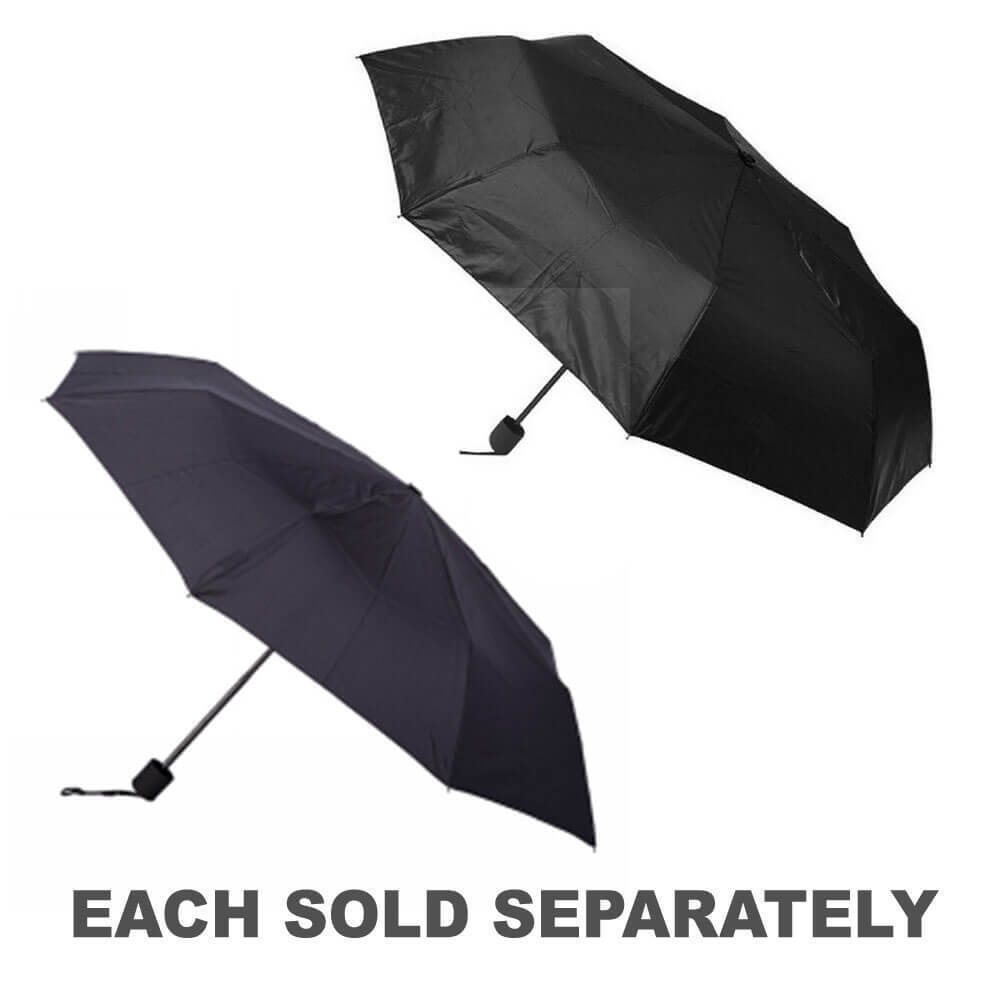 Brellerz 8 Ribs Rubber Handle Umbrella Heavy Density Polyster Fabric Slide Up