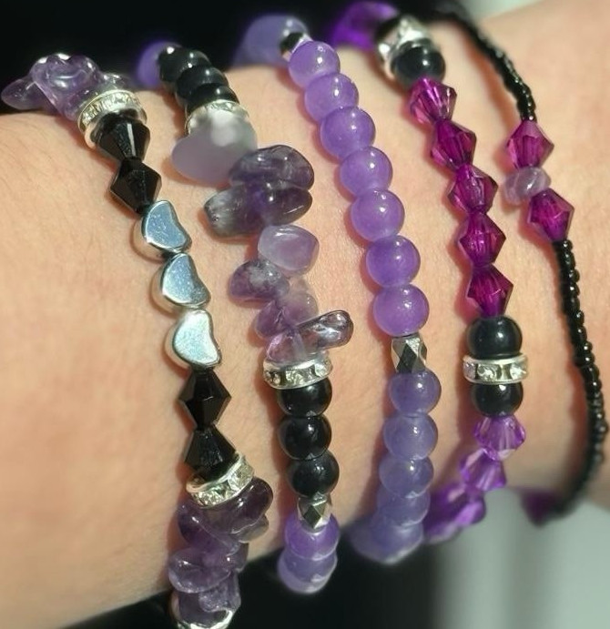 AMETHYST DREAM GEMSTONE BRACELET SET❣️