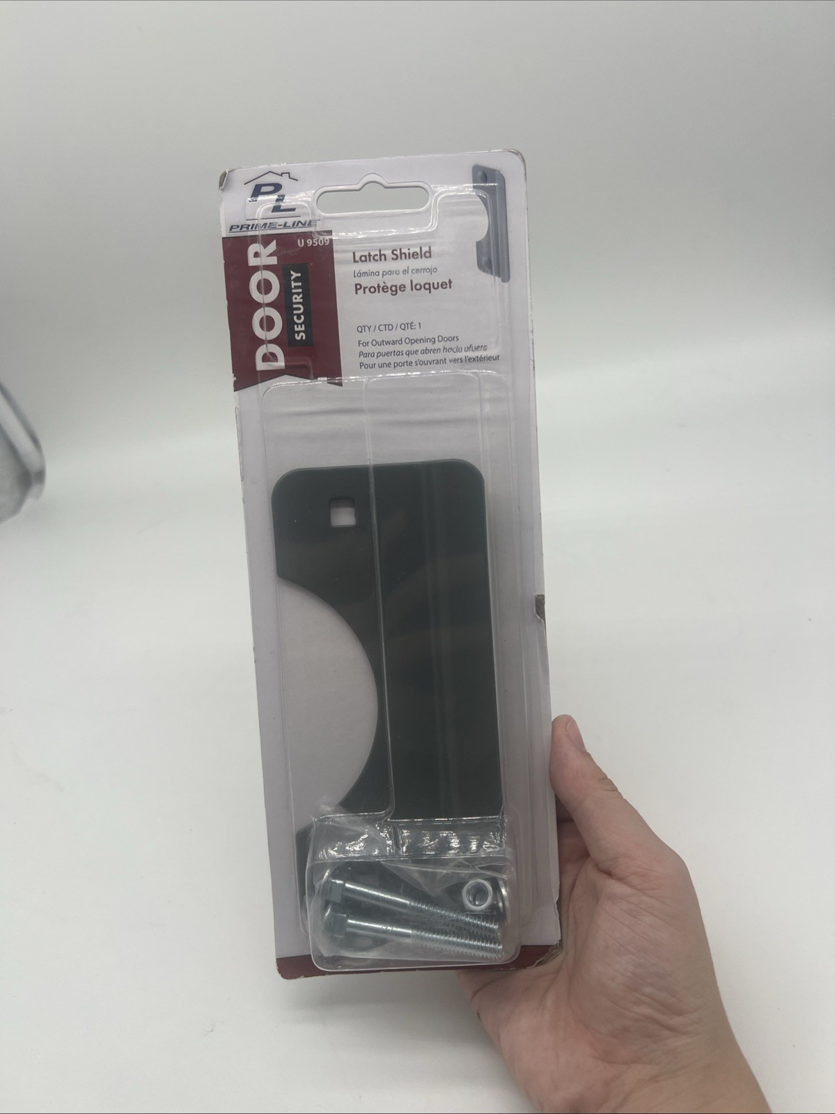 Prime-Line Entry Latch Guard Brushed Stainless Steel #U-9496 7” L x 3” H - NEW!