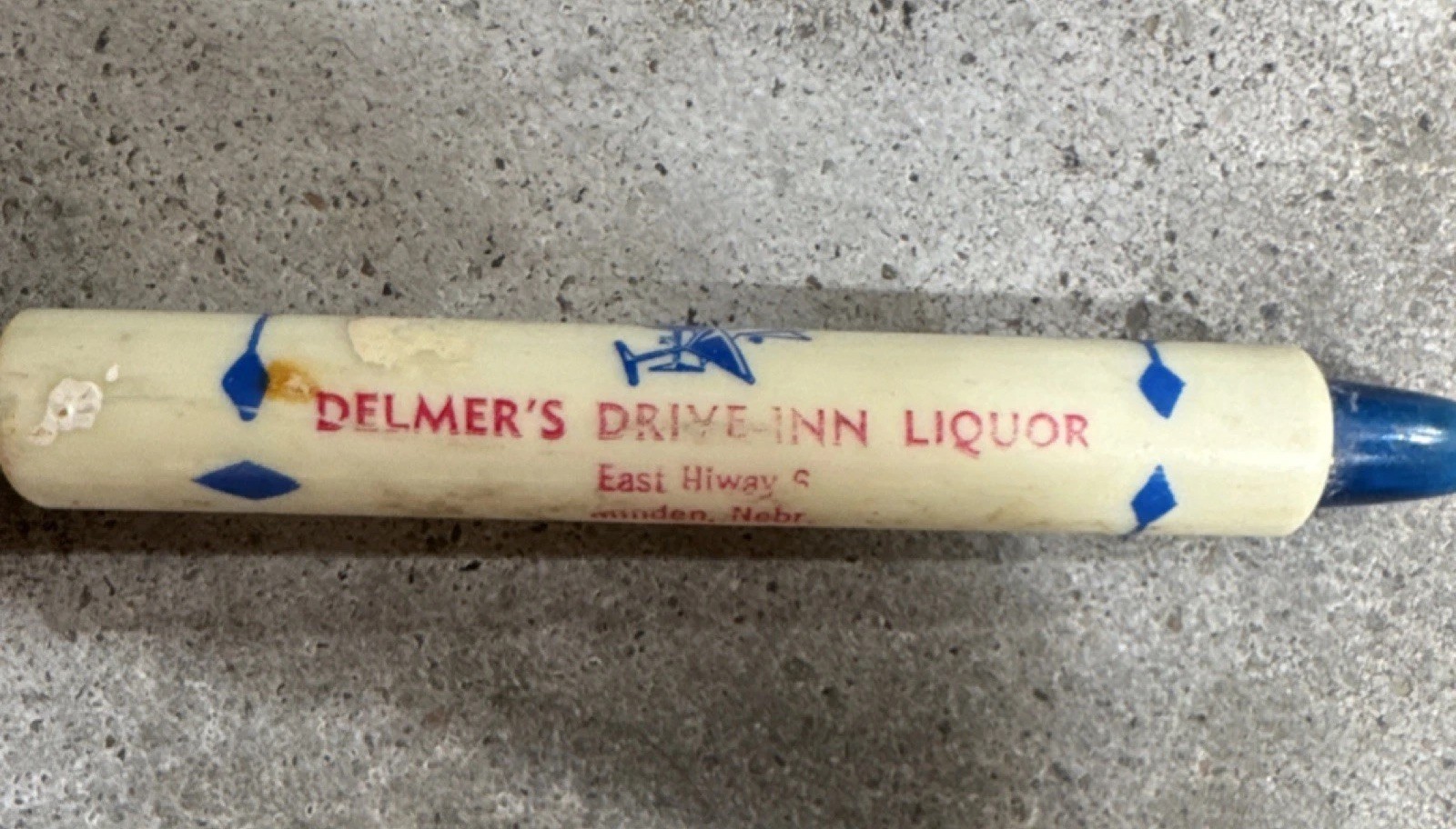 Delmer's Drive-Inn Liquor Beer Opener Minden Nebraska Breweriana