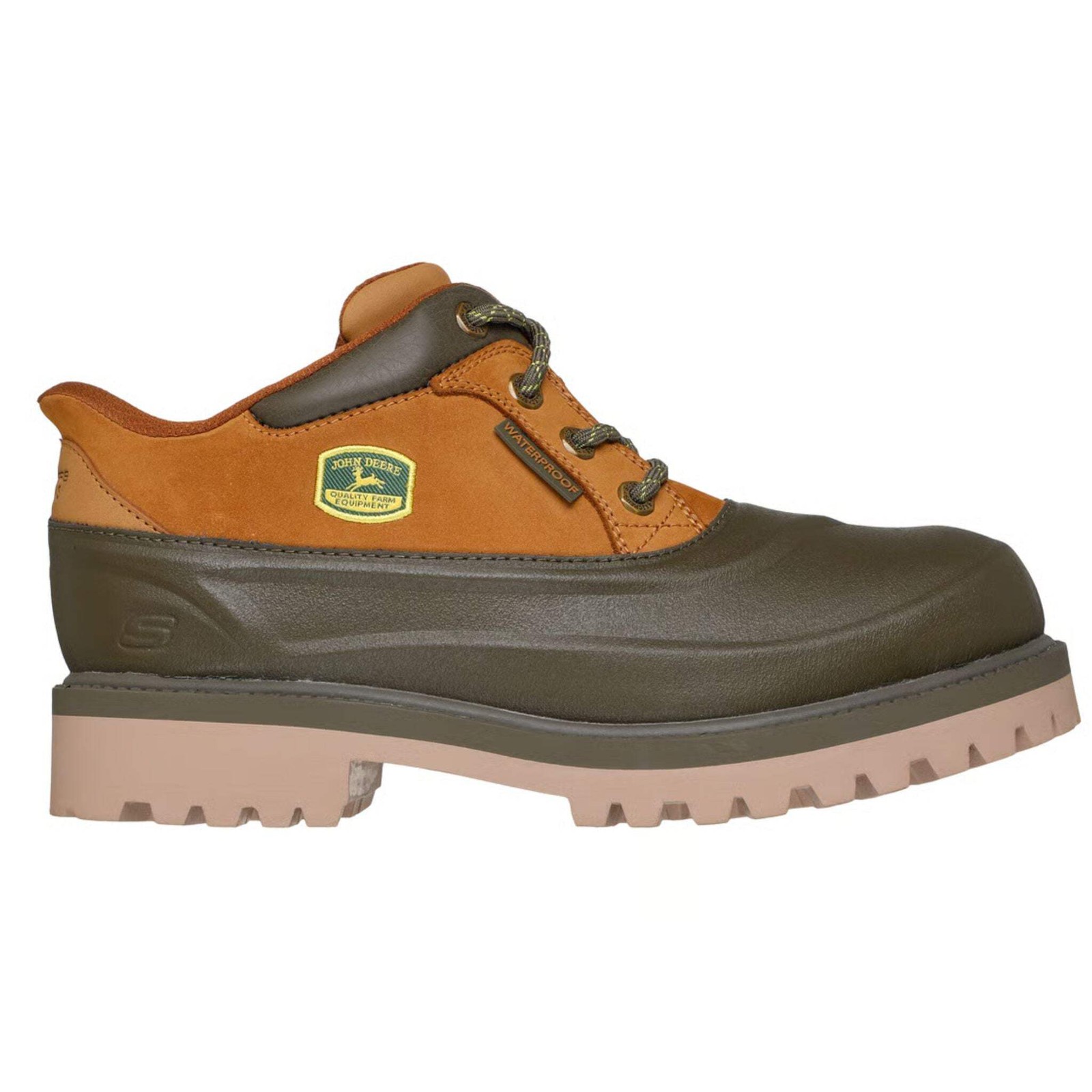 Skechers Men's 256089 John Deere Sergeants Natural Slip-Ins Work Shoes X-Wide