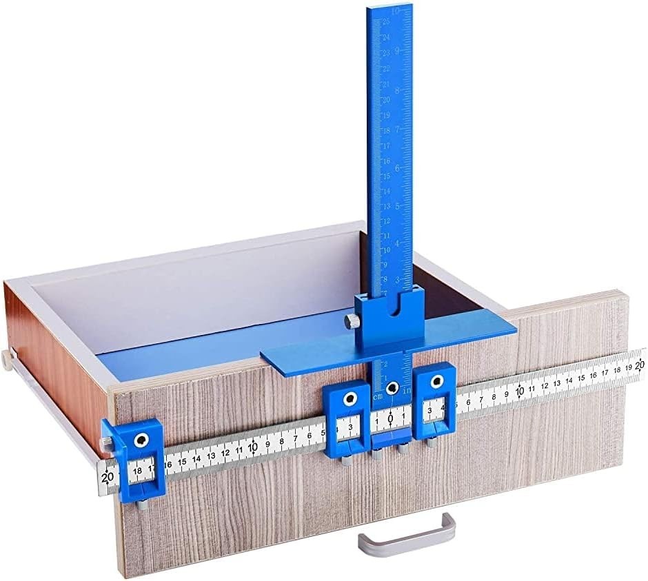 Cabinet Hardware Jig Mounting Template Drill Guide Sleeve Drawer Pull Jigs Tool