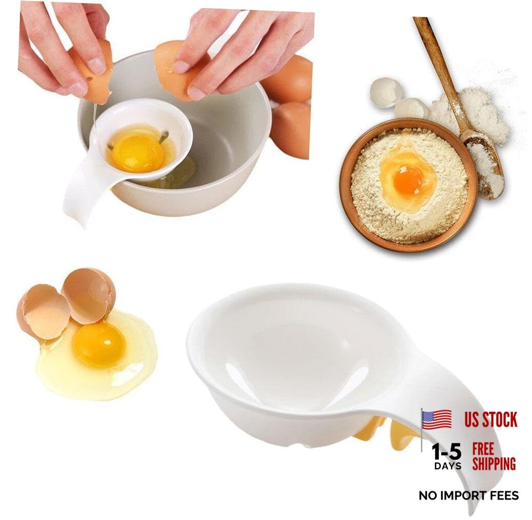 Egg Yolk Separator, for Baking Cakes Egg Separator for Raw Eggs,Plastic Egg