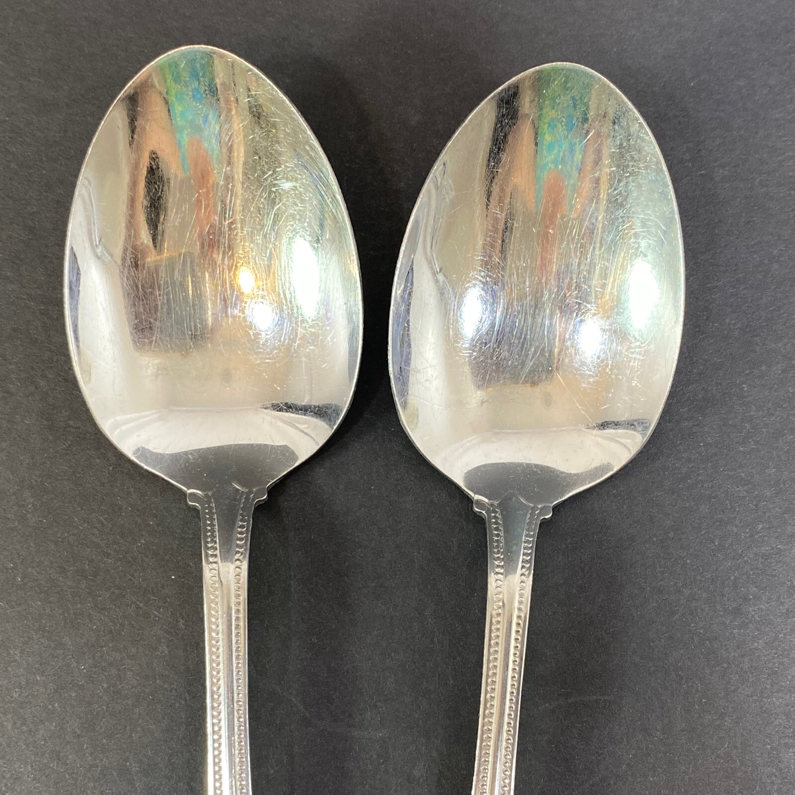 Oneida Arbor-American Harmony Stainless Flatware 2 Serving Spoons