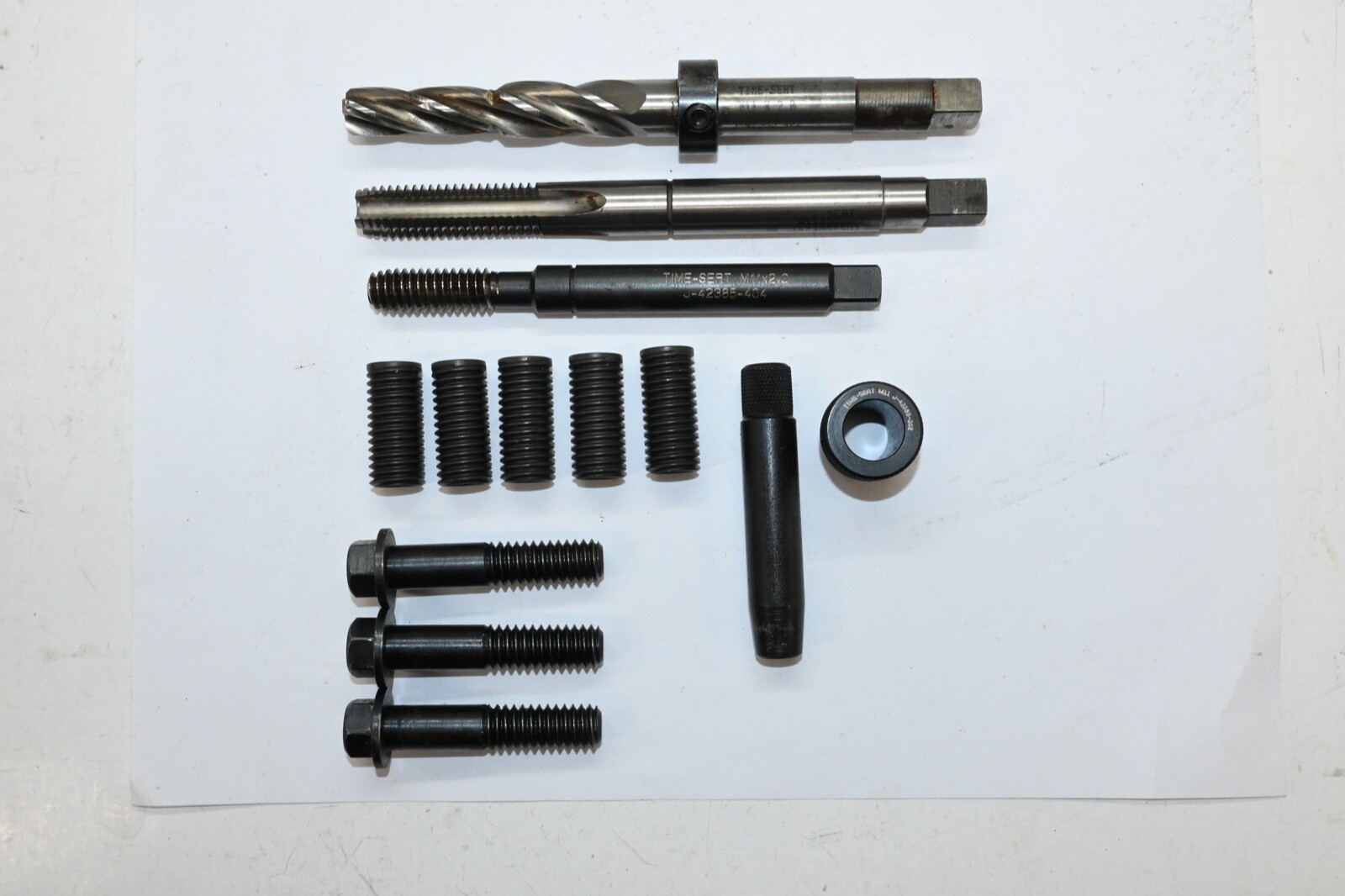 Time Sert M11x2.0 Thread Repair Tool Set Drill Tap Driver w/30MM inserts