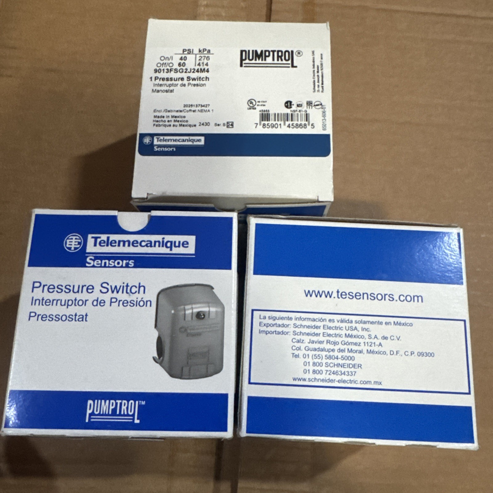 Square D Pumptrol Electromechanical Pressure Switch 9013FSG2J24