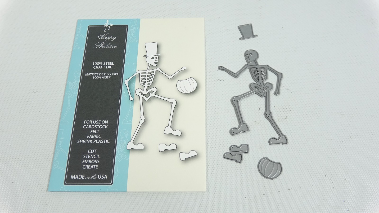 2015 Memory Box Happy Skeleton Halloween Craft Die Style No. 99195