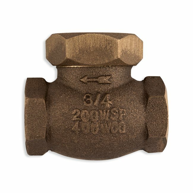 3/4" SPRING LOADED INDUSTRIAL LIFT CHECK VALVE, UNITED BRASS WORKS