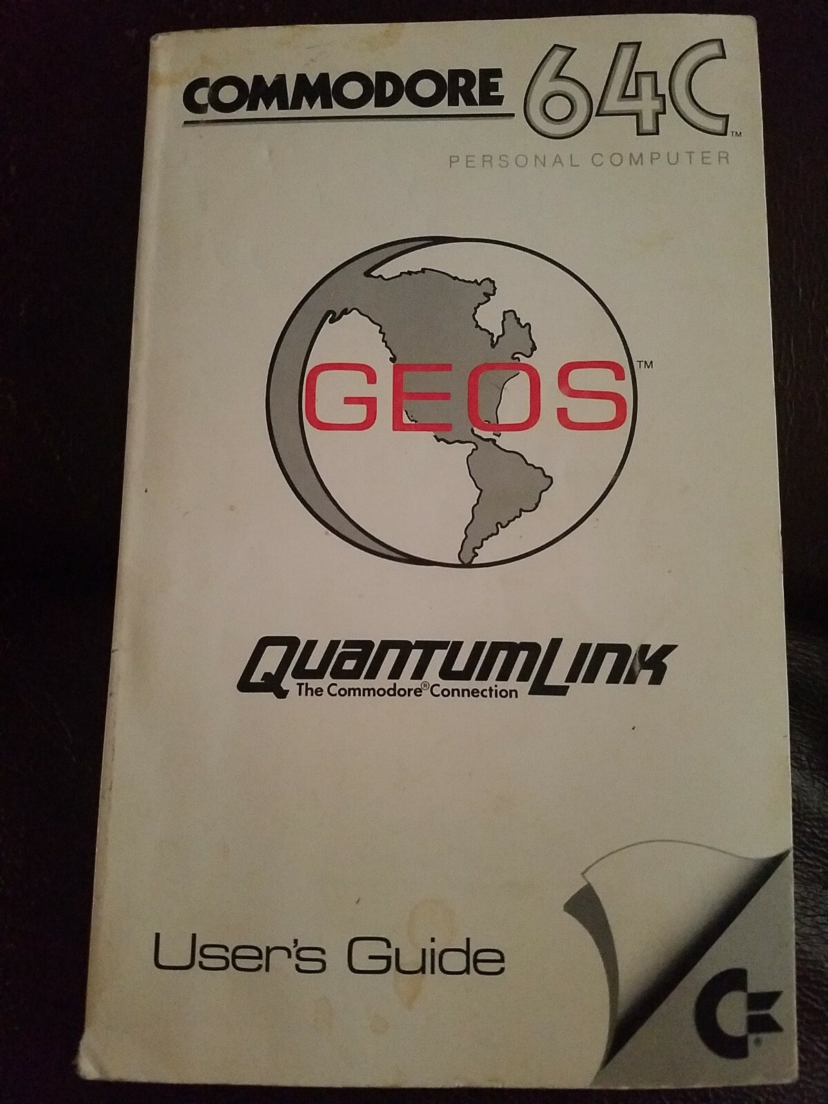 Vintage Commodore 64C PC, Personal Computer GEOS User's Guide 1986 Version 1.2