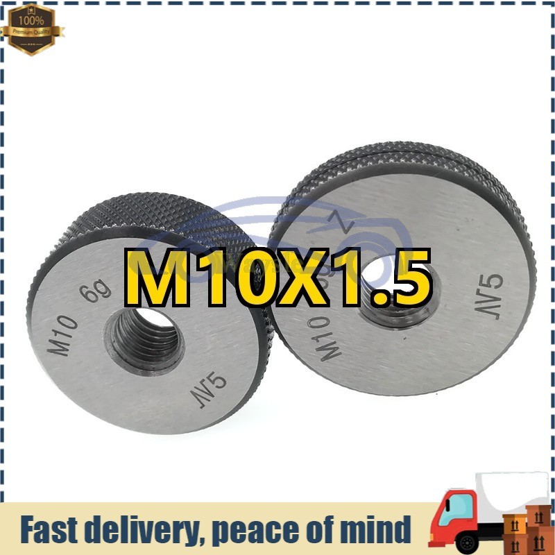 M10X1.5 Thread Ring Gage M10 X 1.5 6g Threaded Ring Gauge GO NOGO ISO Metric Ne