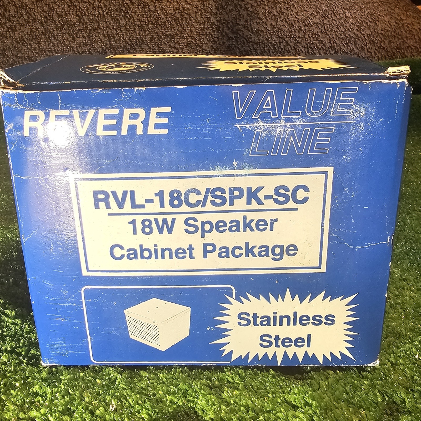 Revere Siren Speaker RVL-18C/SPK-SC 18 Watt W/Cabinet Package NOB