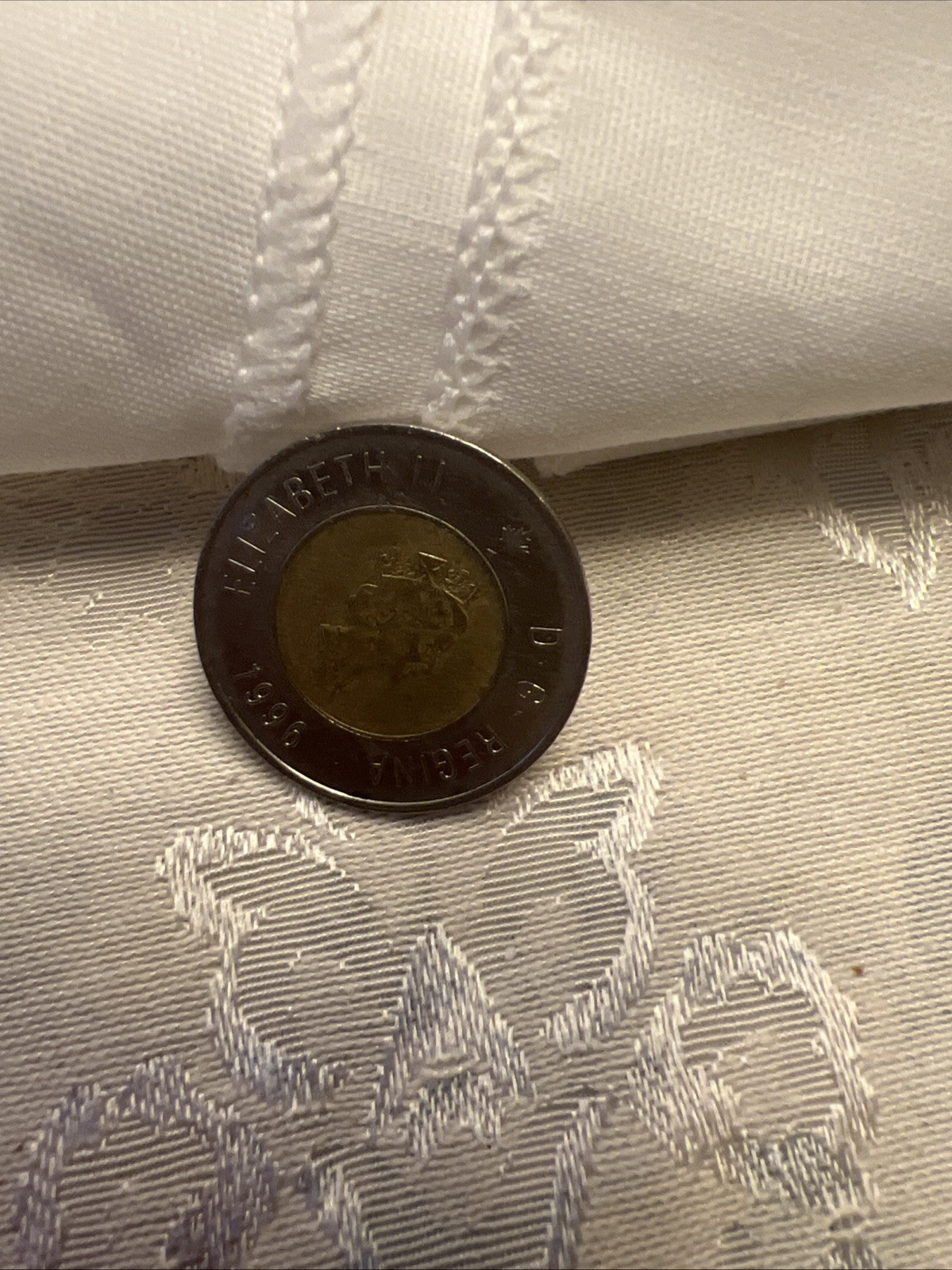 Canada 2 Dollar Coin 1996 Queen Elizabeth II As Pictured
