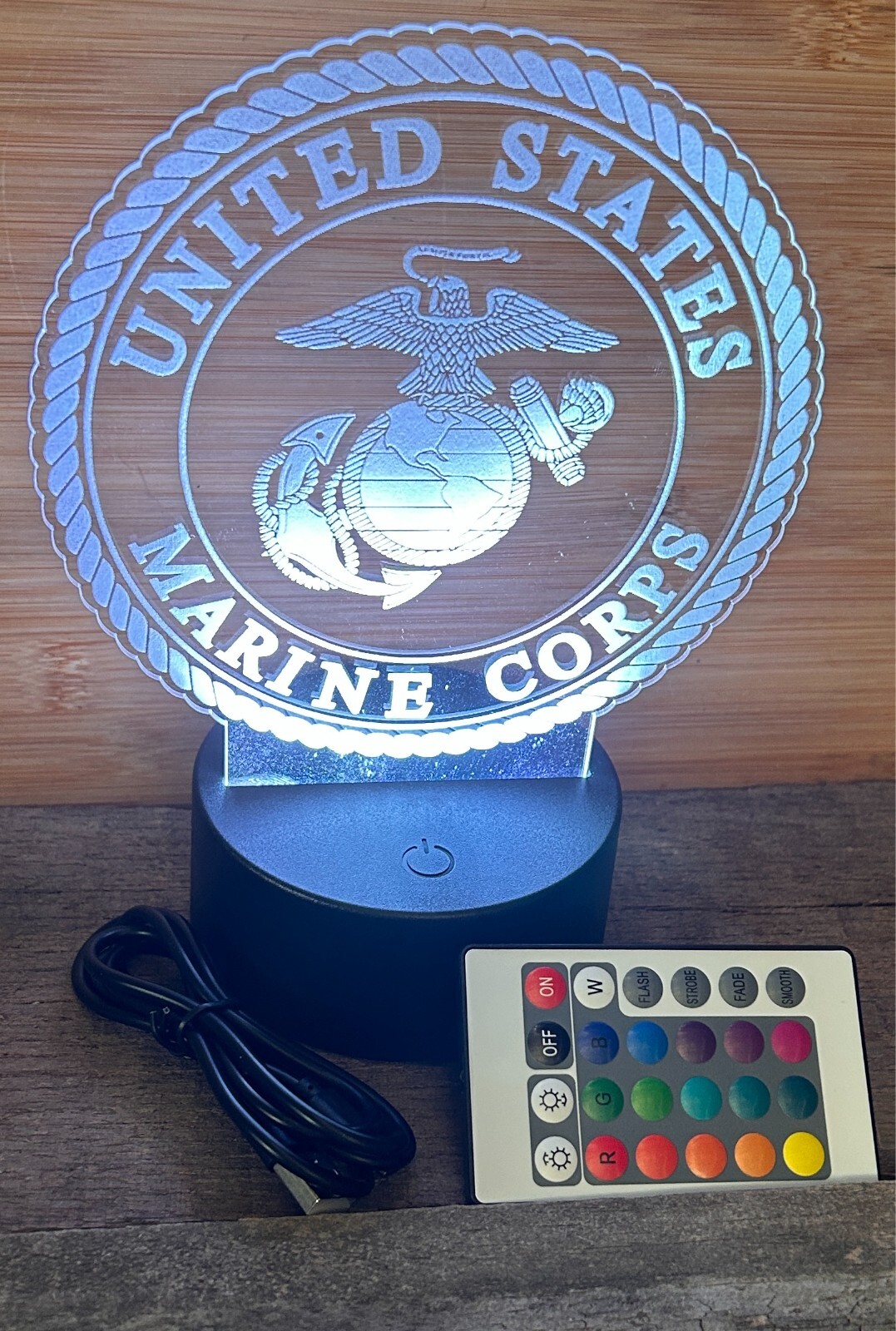 Marine Corps Acrylic Night Light