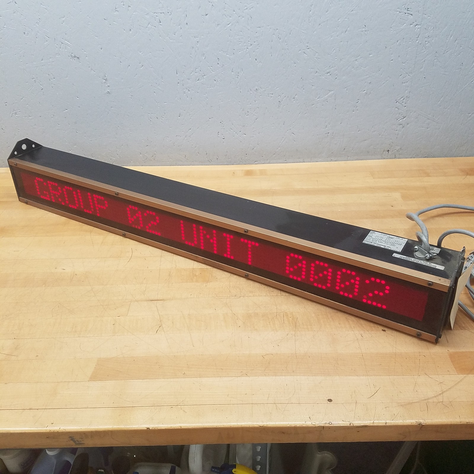 Uticor 1100-1 LED Marquee Display, 115/230V, 60Hz - USED