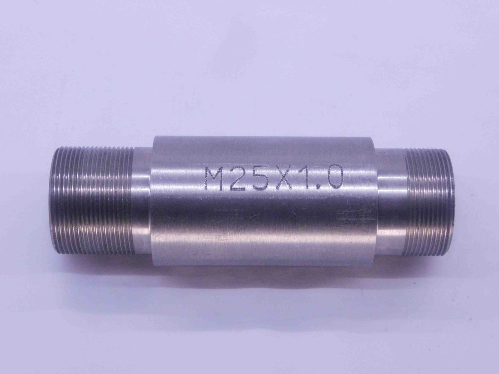 SHOP MADE M25 X 1 THREAD PLUG GAGE 25 1.0 METRIC GO AND NO GO INSPECTION CHECK