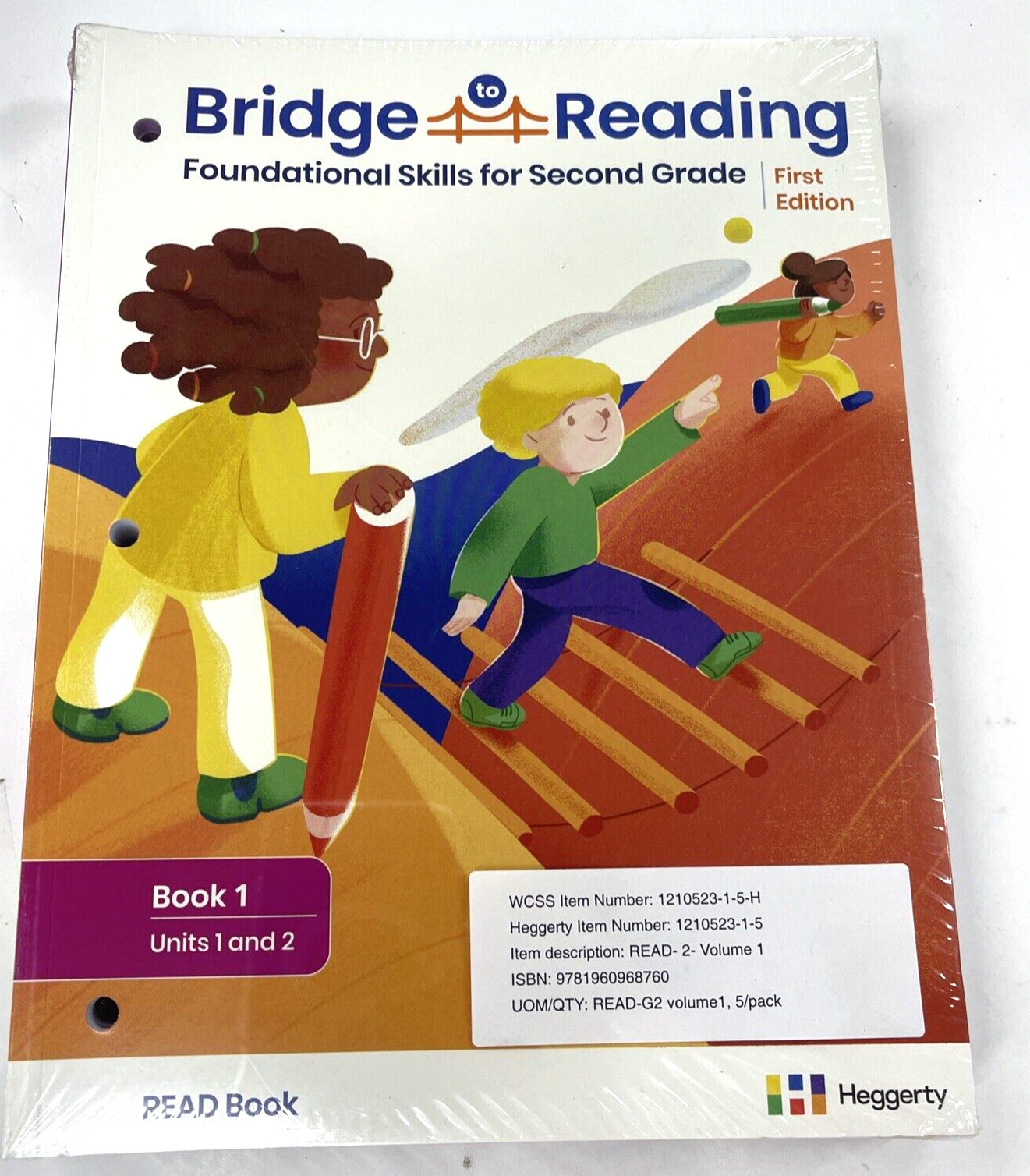 5 Copies of Heggerty Bridge to Reading 2nd Grade Read Book 1 - Units 1 &2