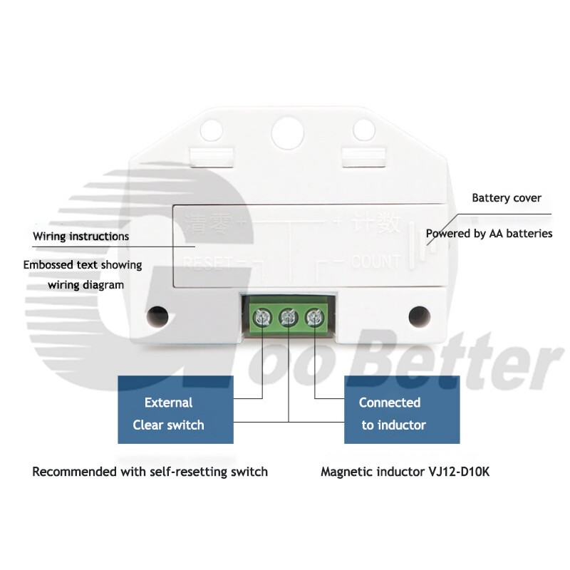 New 5 6 Digits LCD Display Electronic Counter With Sensor Control Counter