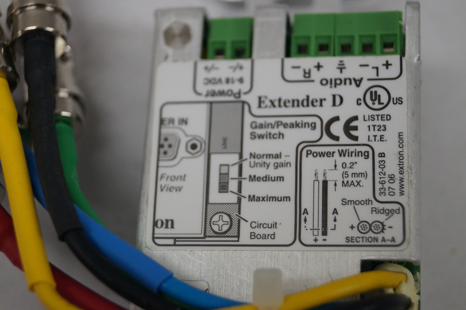 Extron Extender D Audio Computer VGA White EXCELLENT WORKING B253