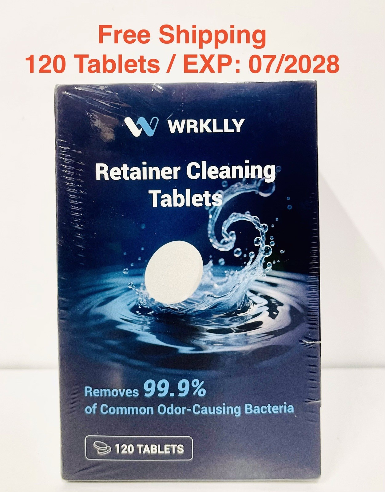 Retainer Cleaner Tablets 120 PCs Denture Cleaning Tablets, for Invisalign….. ⬇️