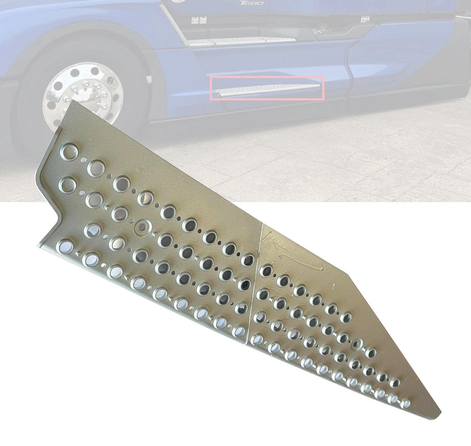QSC Front Fairing Lower Metal Step Left for Kenworth T680 Next Gen 2022+