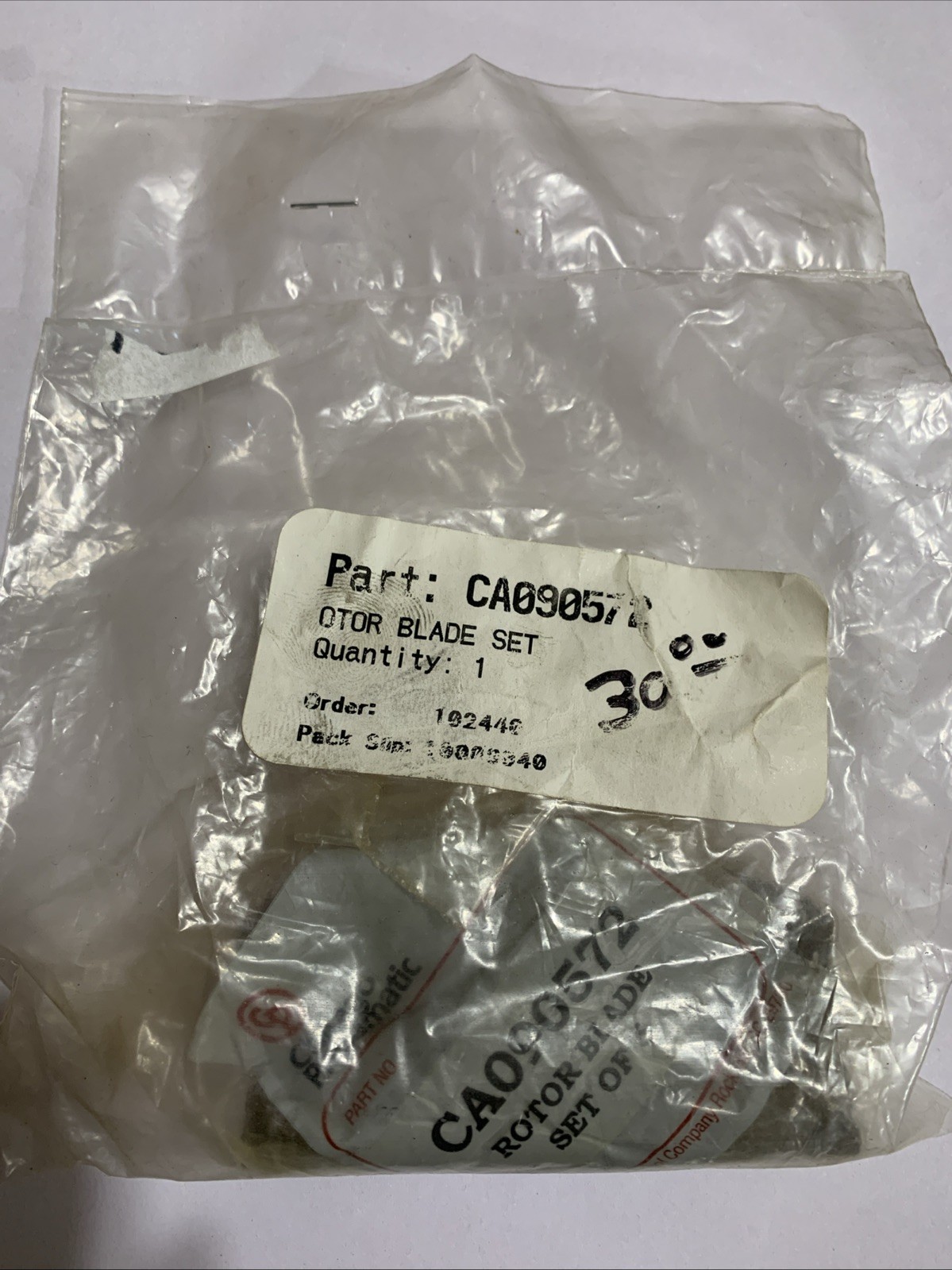 Chicago Pneumatic Rotor Blade Set Part Number CA090572 Set Of 6