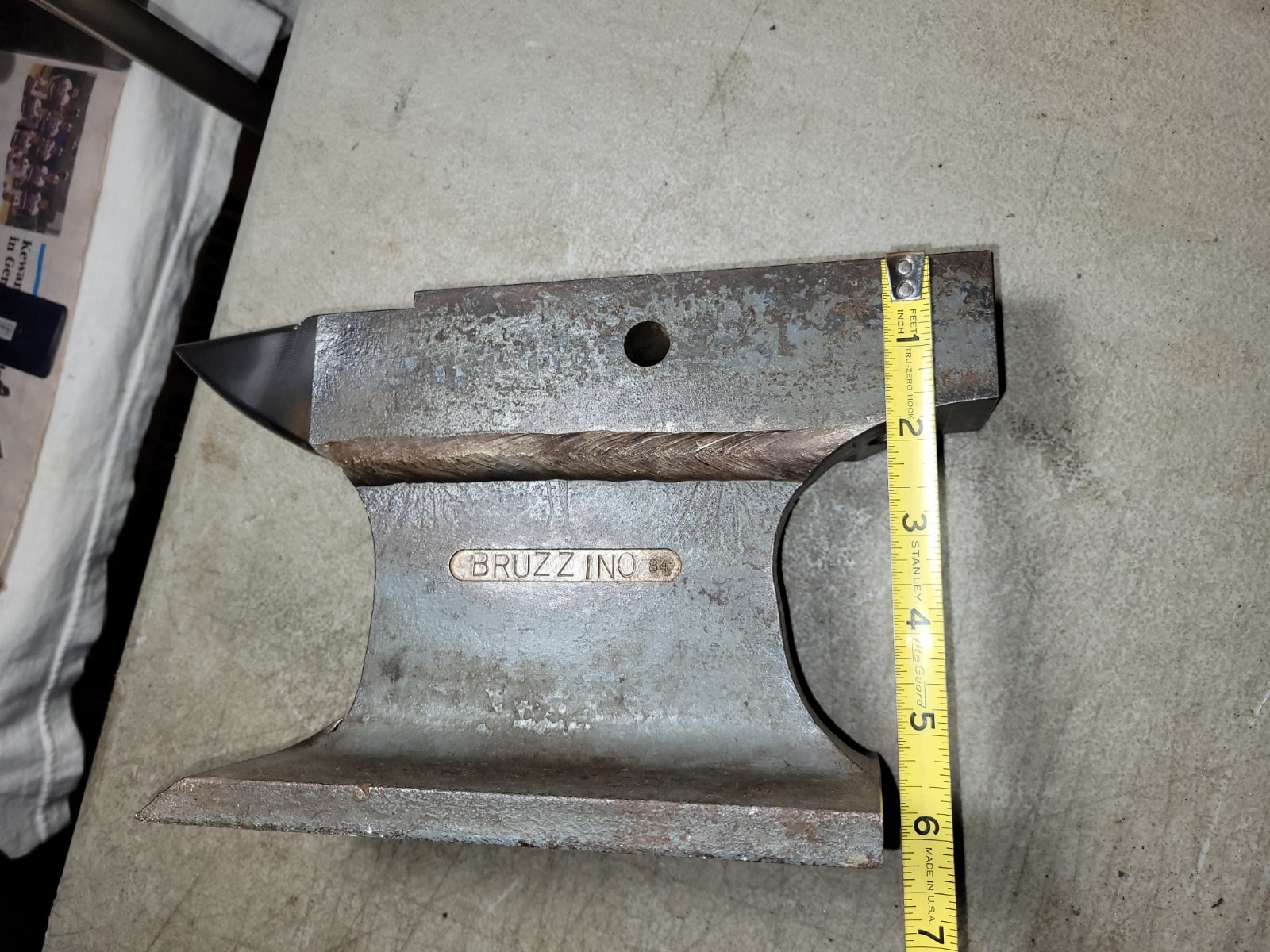 Vintage User/Artisan made bench top anvil 15 pound blacksmithing tool