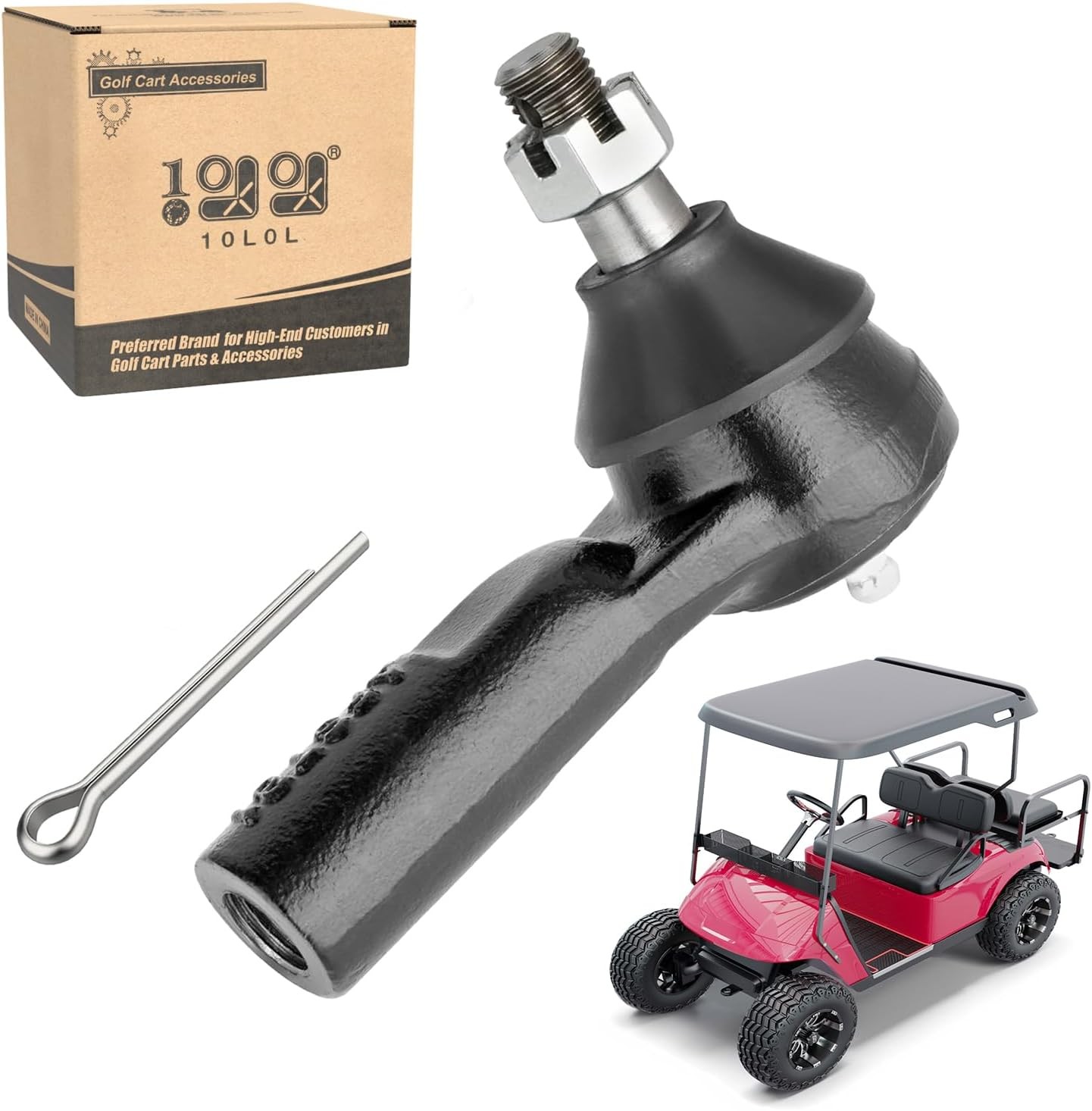10L0L Golf Cart Steering Rack Ball Joint for EZGO 2001-up (Except RXV), Steering