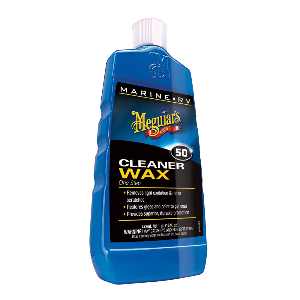 MEGUIAR'S BOAT/RV ONE STEP CLEANER WAX LIQUID 16 OZ