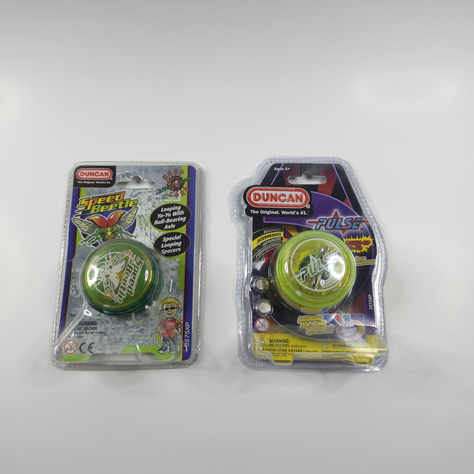 DUNCAN Speed Beatle And Pulse Yoyo Lot, New In Package, Ball Bearing, Trick Yoyo