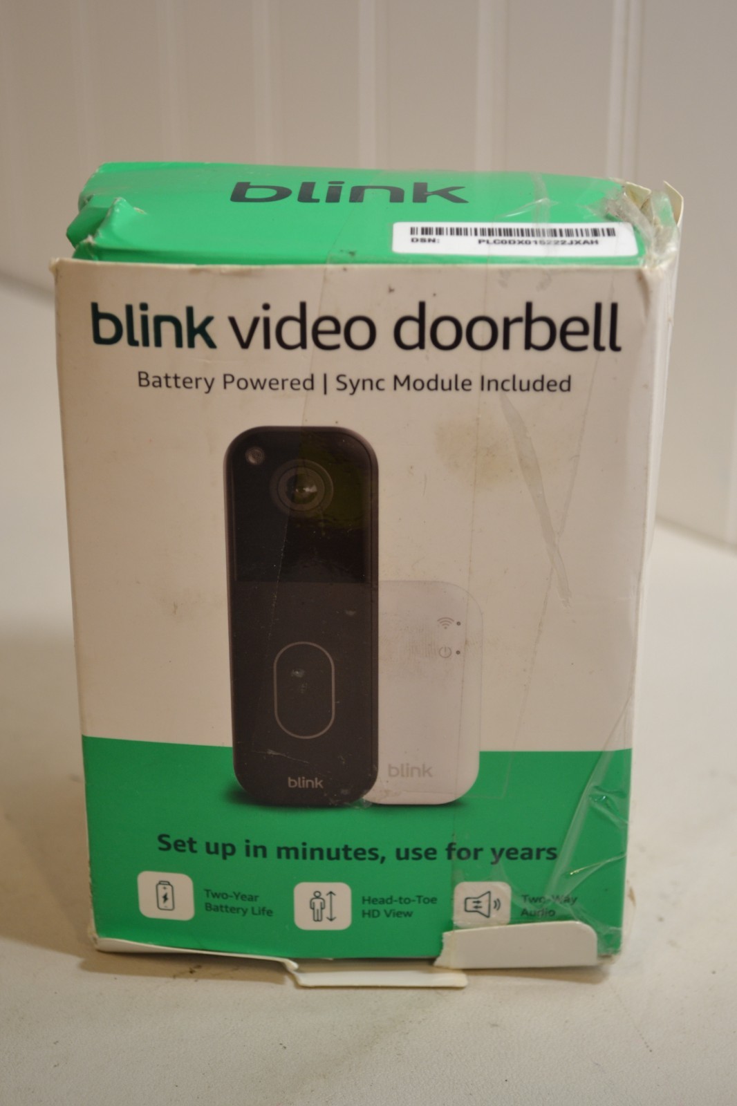 Blink Smart Video Doorbell Camera System Wireless Battery Operated W Sync Module