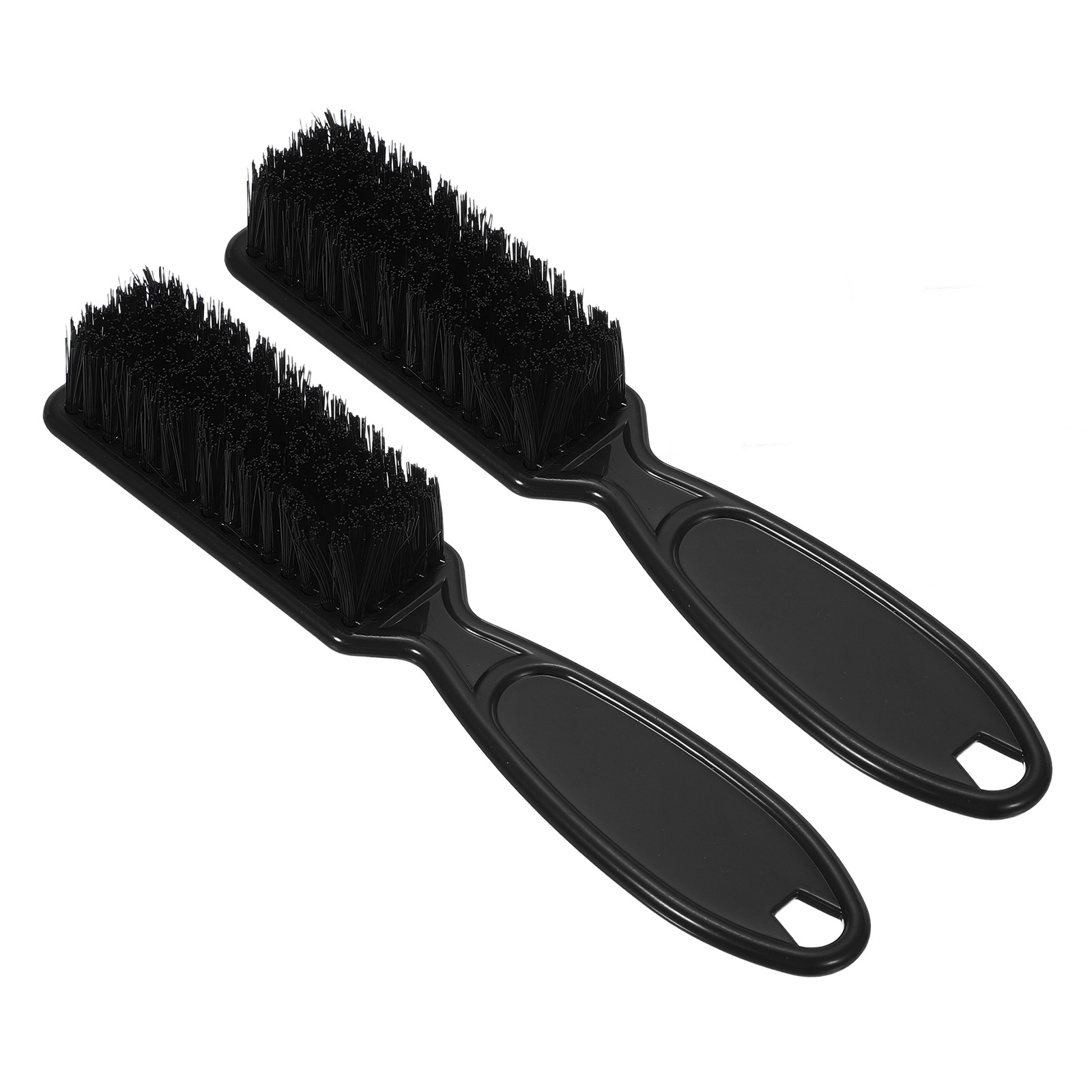 2pcs Barber Clipper Brushes, 5.5 Inch Nylon Bristles Cleaning Brush Black