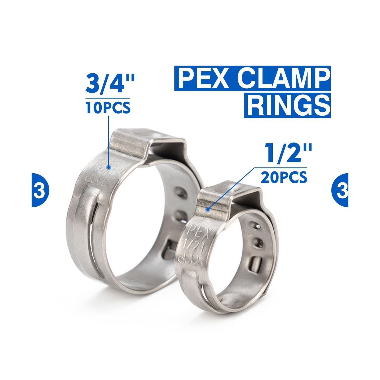 iCrimp Ratchet PEX Cinch Tool with Removing Function for 3/8-in, 1/2-in, 3/4-...