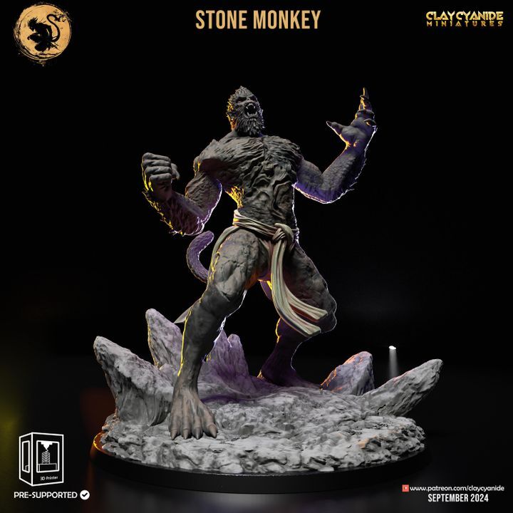 Wukong by Clay Cyanide | D&D | DnD | Mythology | Pathfinder | Print on Demand
