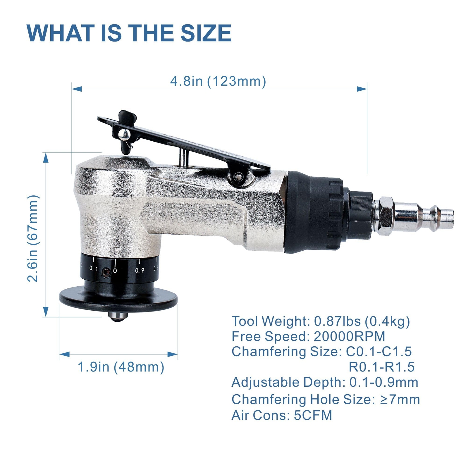 Air Chamfer Tool Deburring Tool For Metal Air Beveling Tool Mini Chamfering Mach