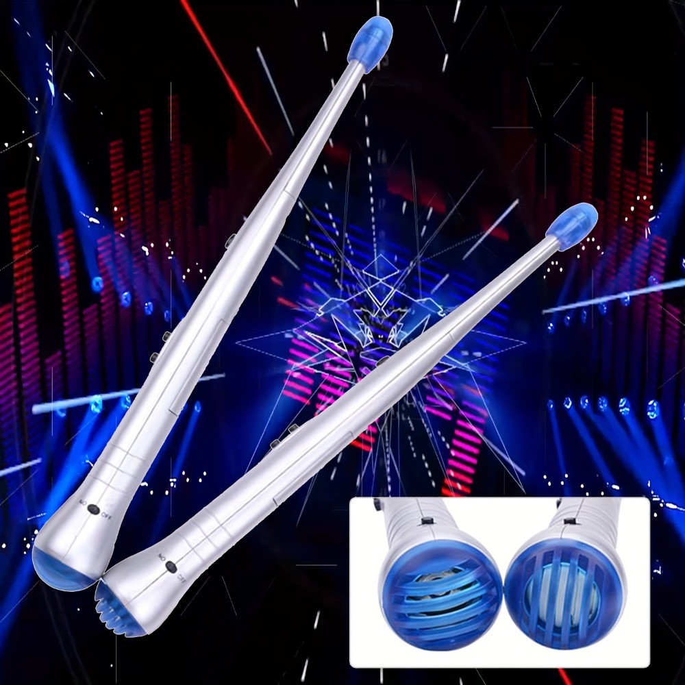 2-Pair(4Pcs) Electronic Air Drumsticks - Silent Practice Percussion Instrument