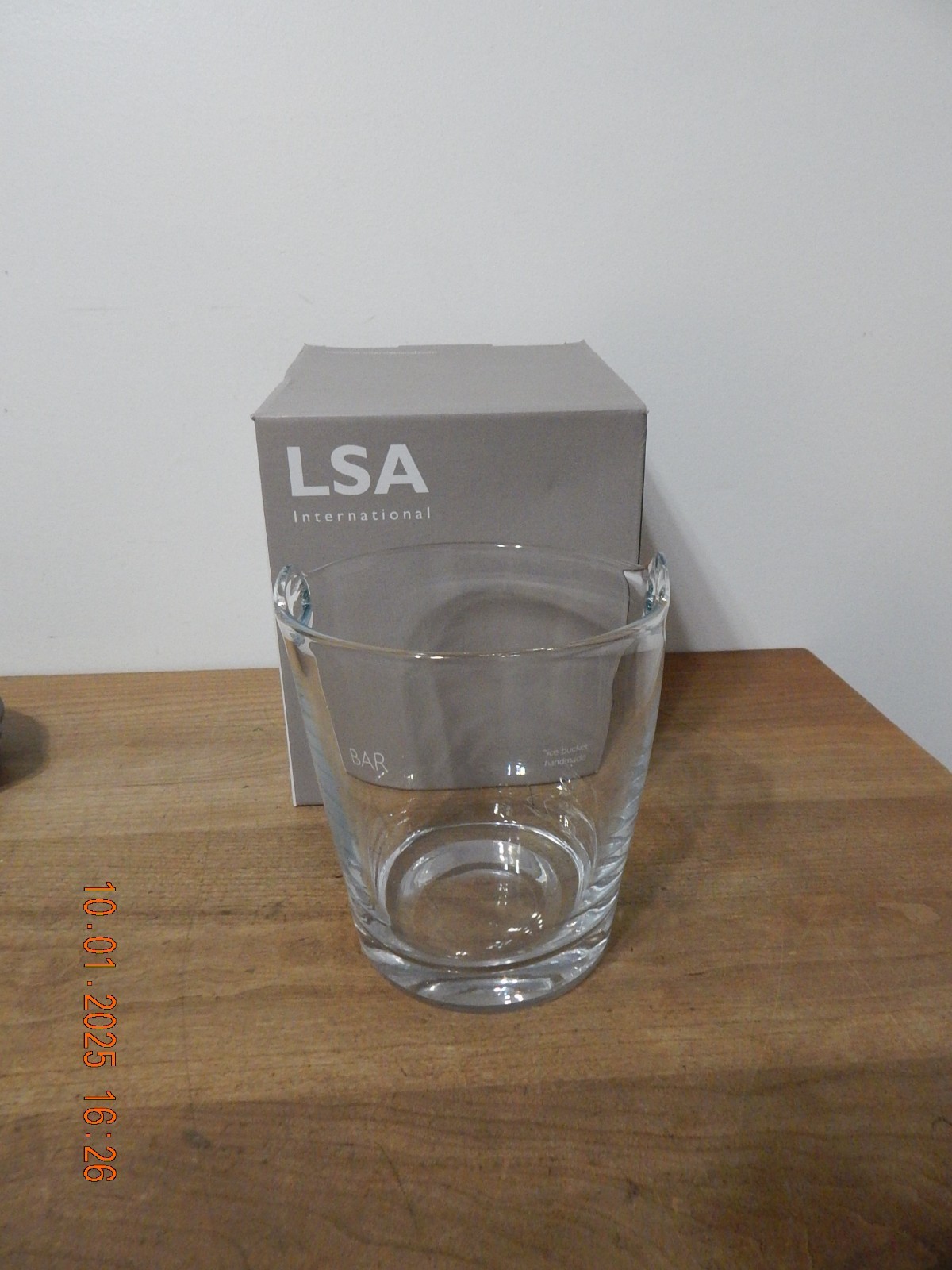 LSA Bar Ice Bucket Glass 1.8litres,