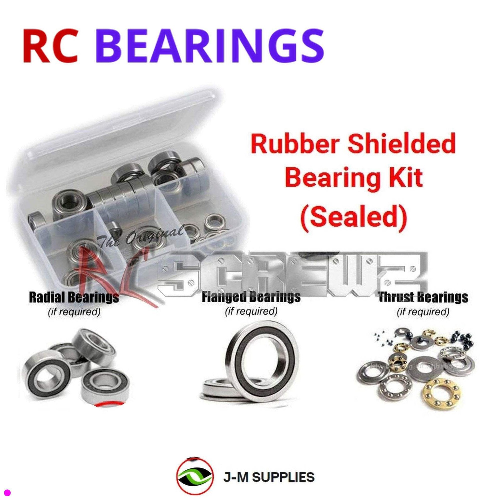 RCScrewZ Rubber Shielded Bearings los030r for Losi Micro-T 1/36 (Rel 2007) | SET