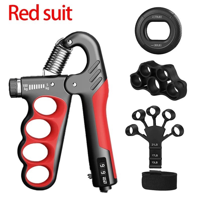 Hand Grip Strength Power Trainer Gripper Strengthener Adjustable Gym Exerciser