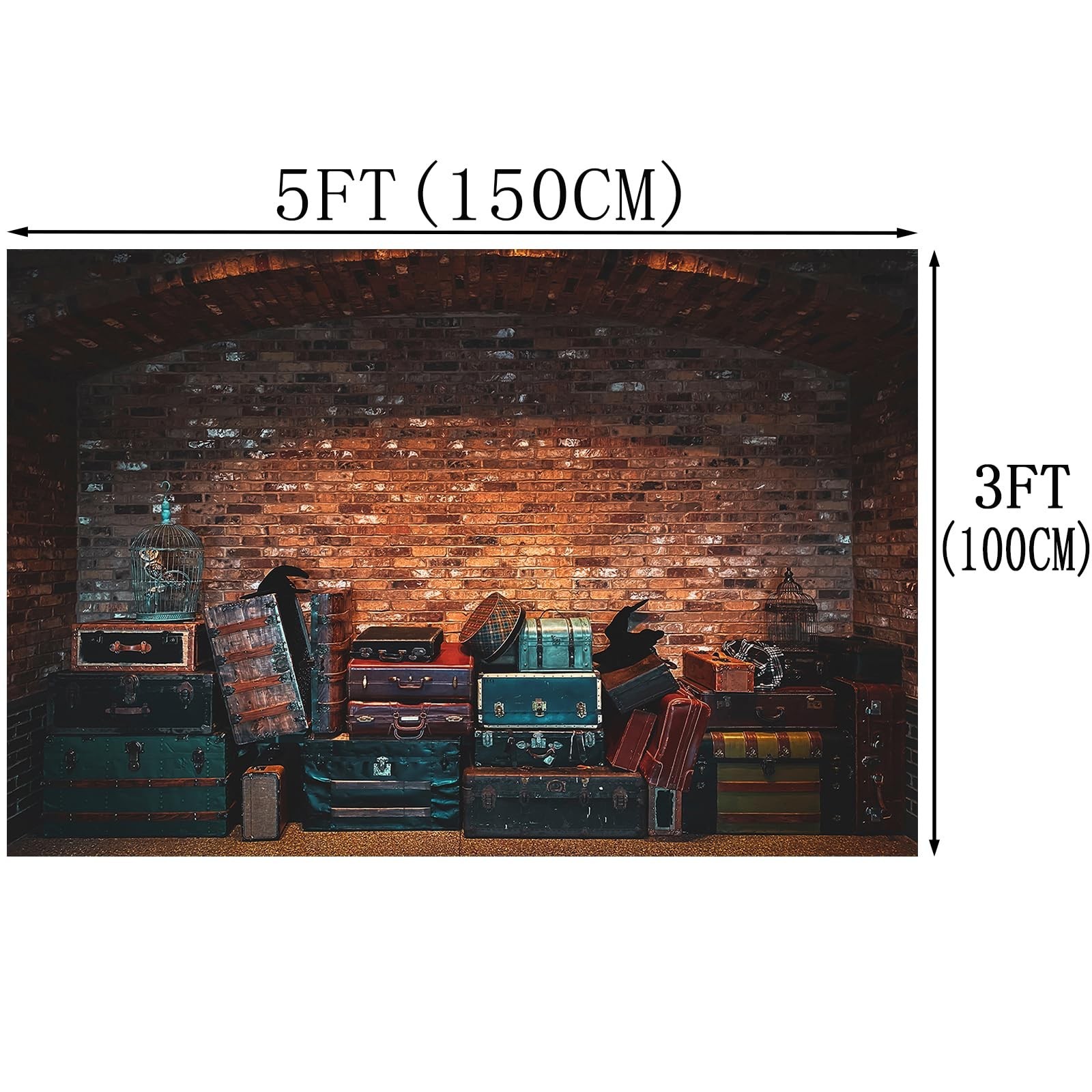 Platform 9 King Train Station Backdrop Magic Wizard School Photography Backgr...