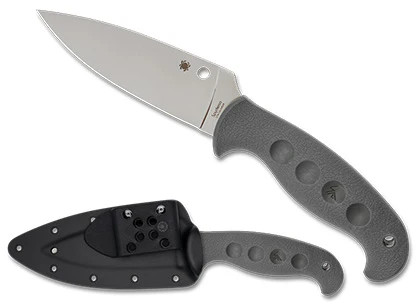 Spyderco FB05PGY Temperance 2024 Sprint Run Knife CruWear Boltaron Sheath