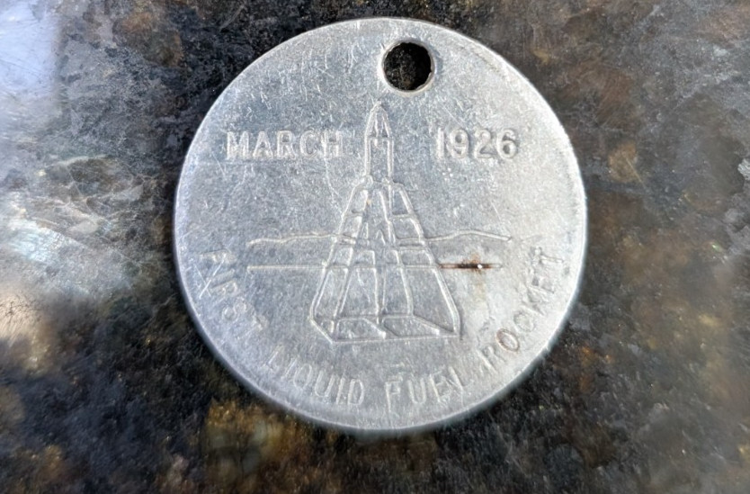 RARE 1926 First Liquid Fuel Rocket Medallion - NASA Goddard Space Flight Center