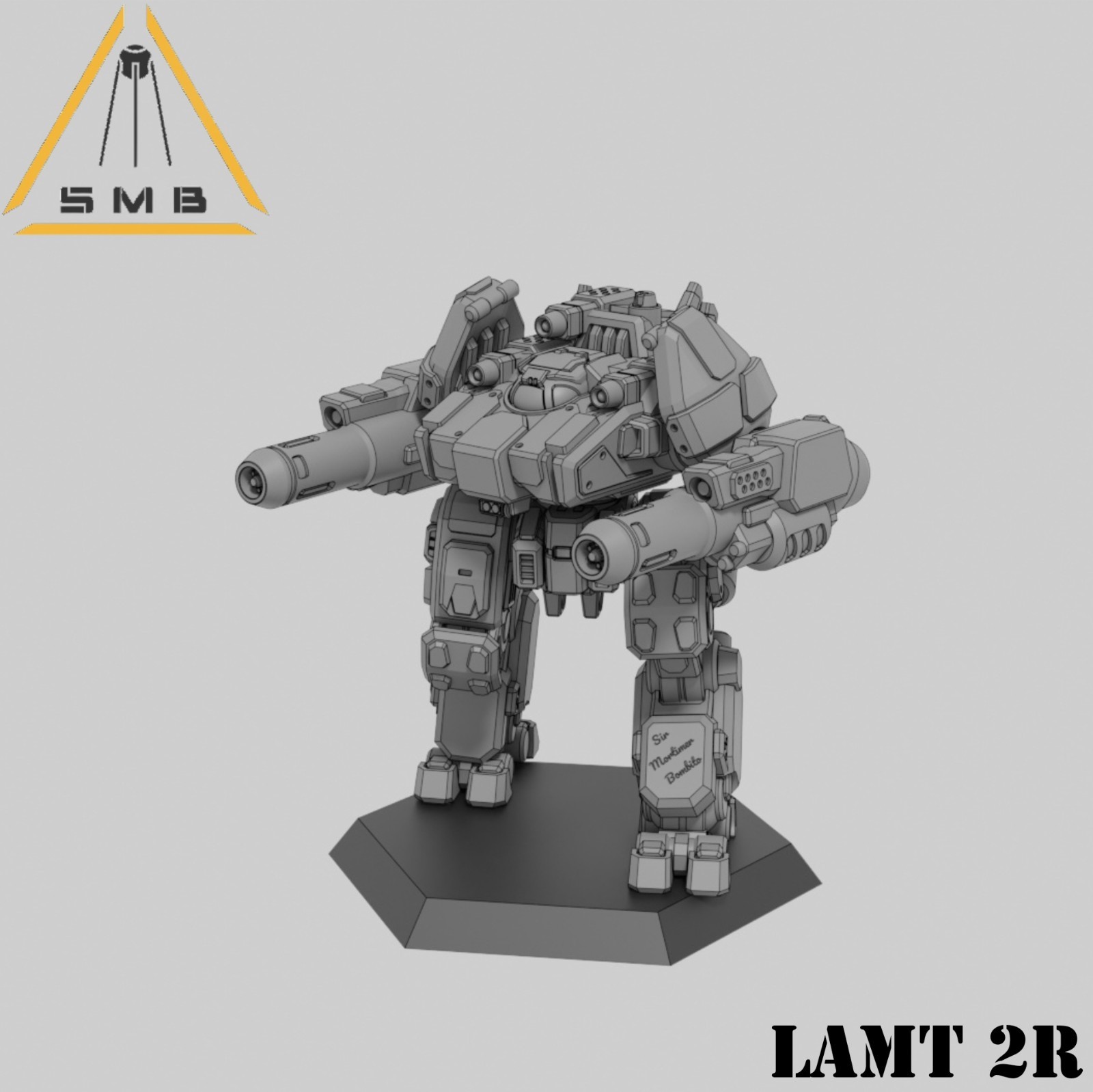 Lamt 2R mecha (1 model) by Sir Mortimer Bombito. 6mm, 1/285 scale print