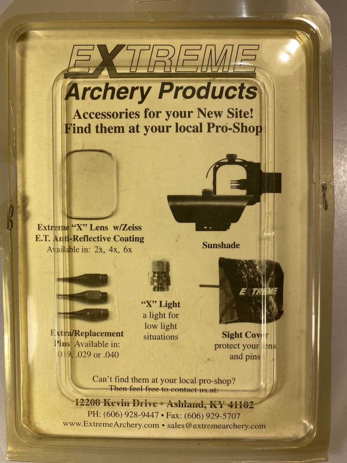 Extreme Archery XFH-300 Eclipse Bow Sight Kit, 3 Pin, New